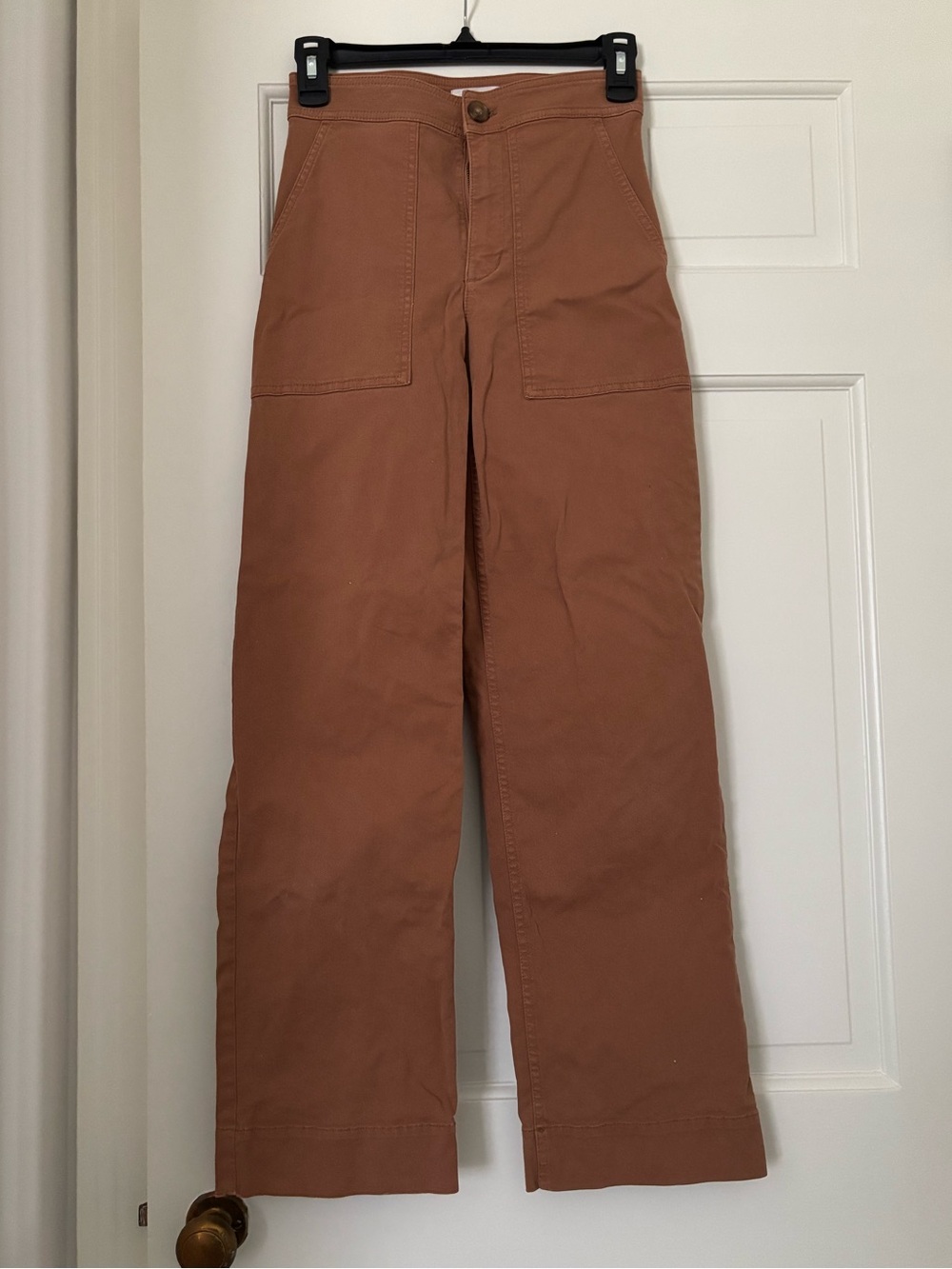 Women’s Wide-Leg Work Pant in Rust Brown